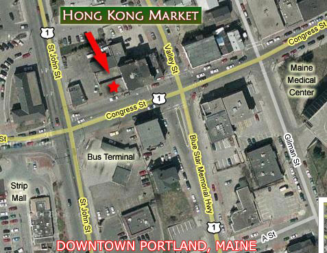 Satellite Map of Hong Kong Market by Google